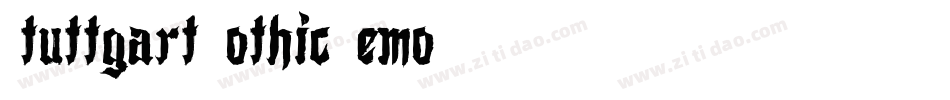 Stuttgart Gothic Demo字体转换